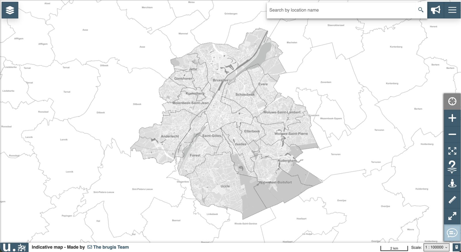 Urban Brussels (BruGIS)